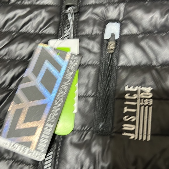 Justice NWT!!🎊girls, light weight full, zip, hooded jacket, size 16/18 - Picture 10 of 16